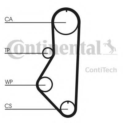 CONTITECH CT595 Ремінь ГРМ