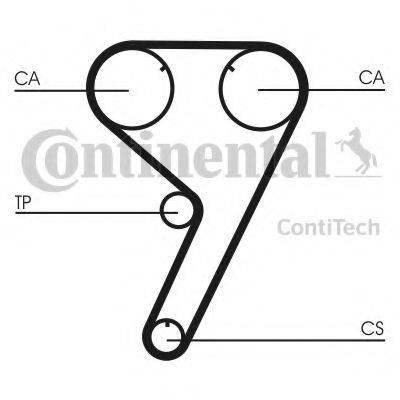 CONTITECH CT608K3 Комплект ременя ГРМ