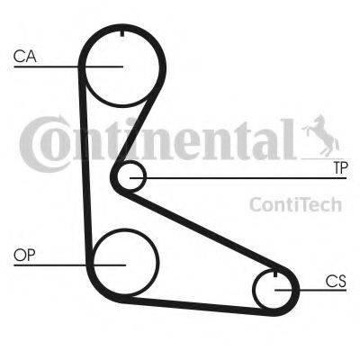 CONTITECH CT626K1 Комплект ременя ГРМ