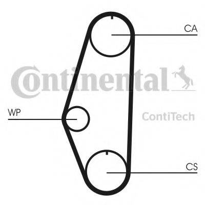 CONTITECH CT629 Ремінь ГРМ