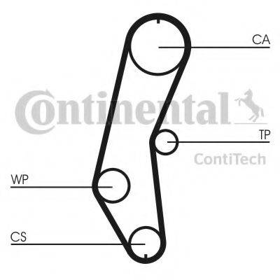 CONTITECH CT666K1 Комплект ременя ГРМ