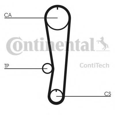 CONTITECH CT757 Ремінь ГРМ