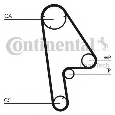 CONTITECH CT763K1 Комплект ременя ГРМ