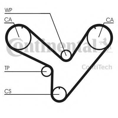 CONTITECH CT893 Ремінь ГРМ