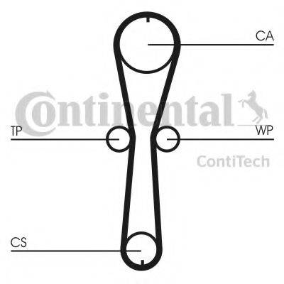 CONTITECH CT915 Ремінь ГРМ