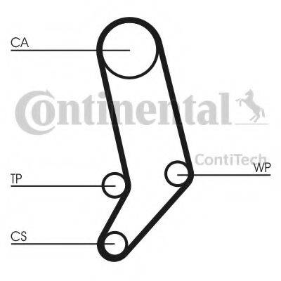 CONTITECH CT939K4 Комплект ременя ГРМ