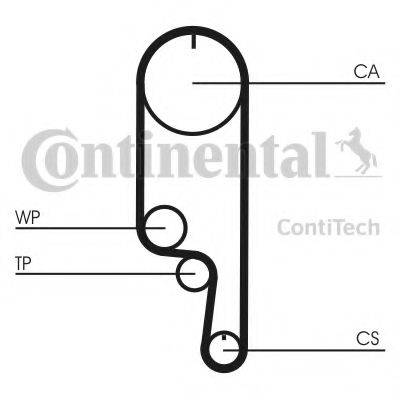 CONTITECH CT1008 Ремінь ГРМ