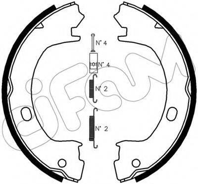 CIFAM 153031K Комплект гальмівних колодок, стоянкова гальмівна система