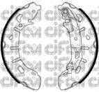 CIFAM 153487 Комплект гальмівних колодок