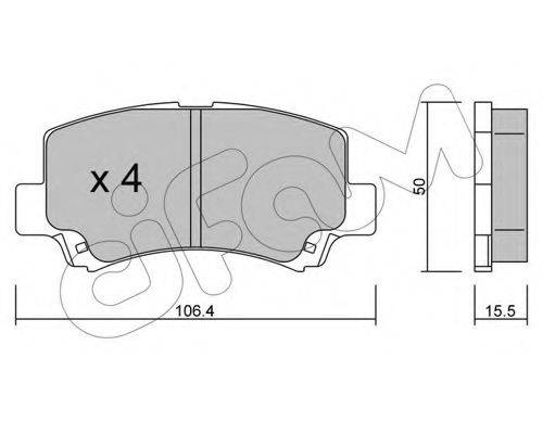 CIFAM 8224190 Комплект гальмівних колодок, дискове гальмо