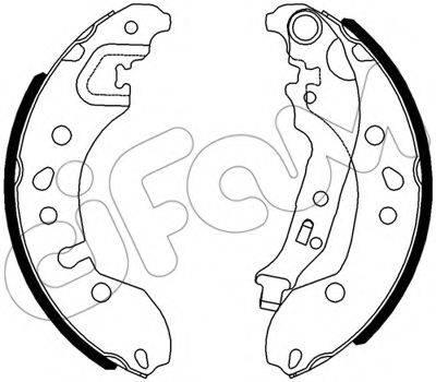 CIFAM 153536 Комплект гальмівних колодок