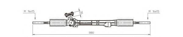 GENERAL RICAMBI RE4018 Рульовий механізм