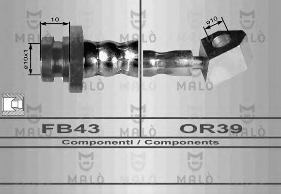 MALO 80077 Гальмівний шланг