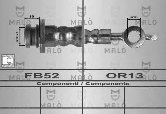 MALO 80260 Гальмівний шланг