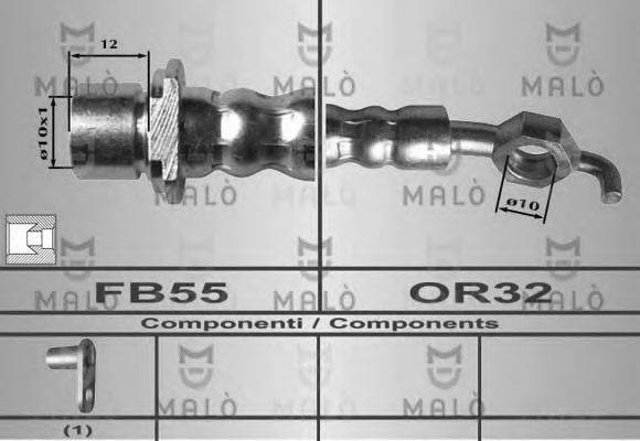 MALO 80355 Гальмівний шланг