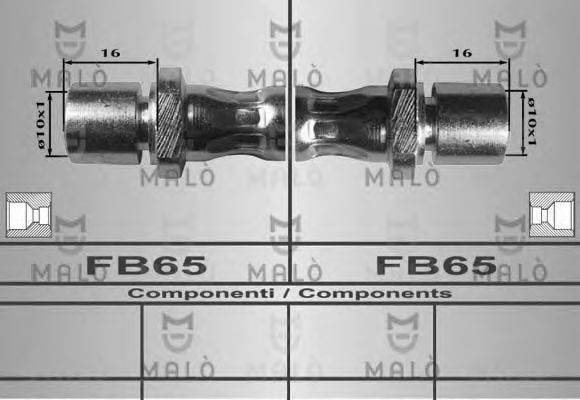 MALO 80444 Гальмівний шланг