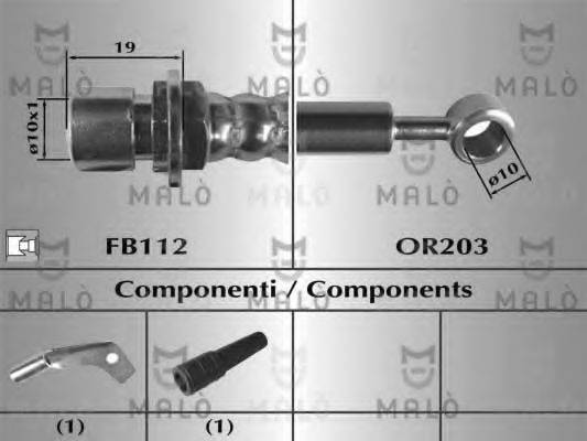 MALO 80660 Гальмівний шланг