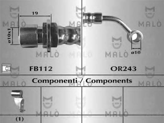 MALO 80661 Гальмівний шланг