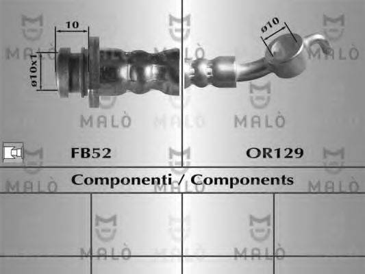 MALO 80694 Гальмівний шланг