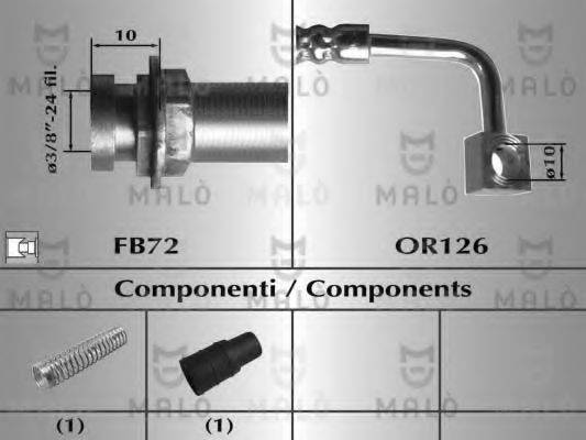 MALO 80735 Гальмівний шланг