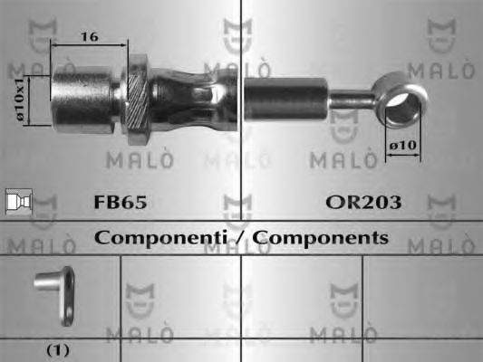MALO 80859 Гальмівний шланг
