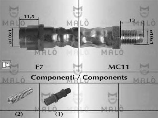 MALO 81000 Гальмівний шланг