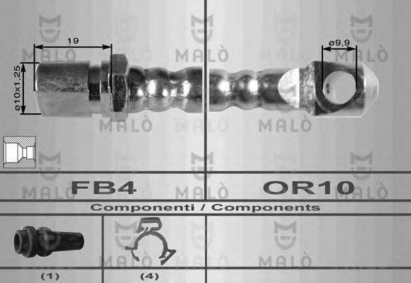MALO 8303 Гальмівний шланг