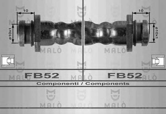 MALO 8933 Гальмівний шланг