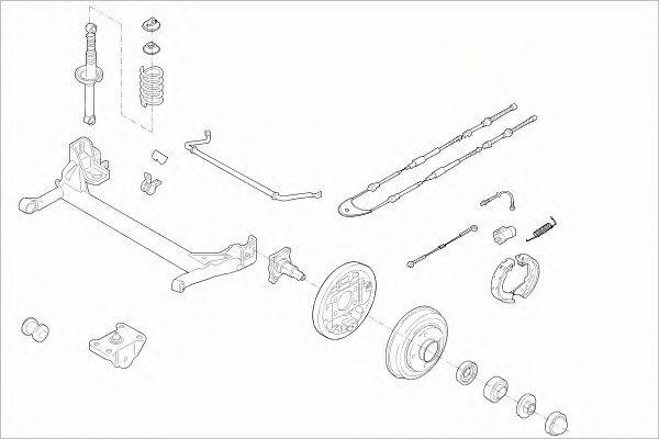 SACHS FORDFIESTRS004 Рульове управління; Підвіска колеса