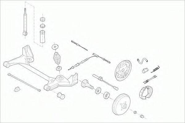 SACHS OPELCORSARS008 Рульове управління; Підвіска колеса