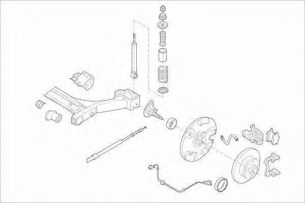 SACHS VWGOLFRS012 Рульове управління; Підвіска колеса