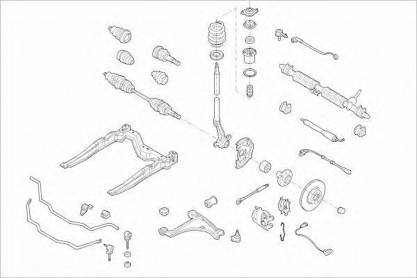 SACHS OPELASTRAFS021 Рульове управління; Підвіска колеса