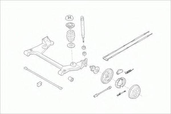 SACHS OPELASTRARS016 Рульове управління; Підвіска колеса