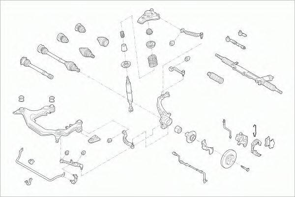 SACHS AUDIA4FS003 Рульове управління; Підвіска колеса