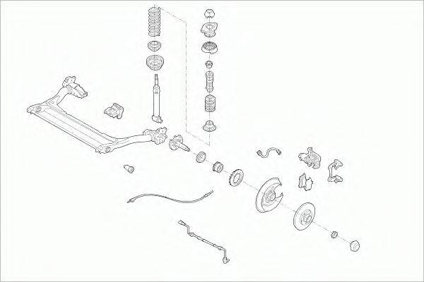 SACHS AUDIA4RS003 Рульове управління; Підвіска колеса