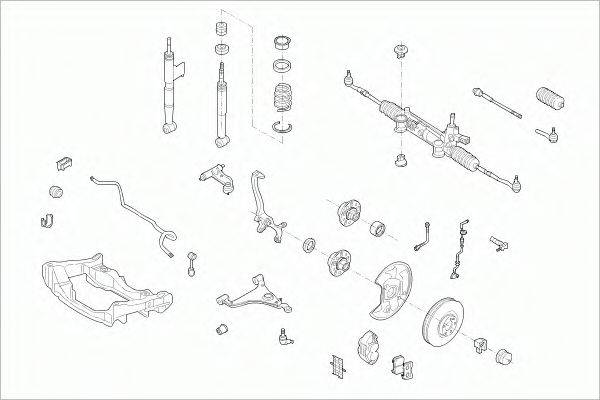 SACHS MERCEEKLAFS010 Рульове управління; Підвіска колеса