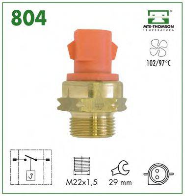 MTE-THOMSON 804 Термивимикач, вентилятор радіатора