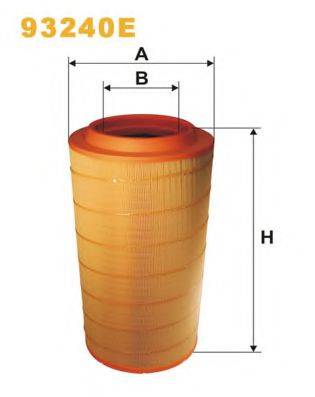 WIX FILTERS 93240E Повітряний фільтр