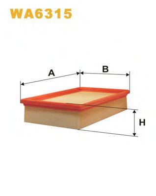 WIX FILTERS WA6315 Повітряний фільтр
