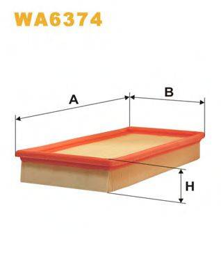 WIX FILTERS WA6374 Повітряний фільтр
