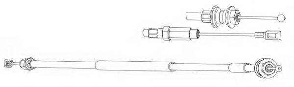 CEF VW01165 Трос, управління зчепленням