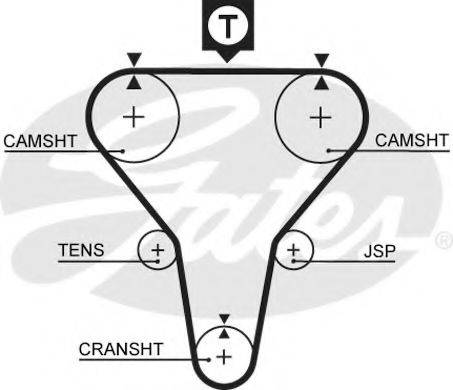 GATES 5273XS Ремінь ГРМ