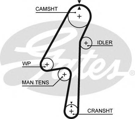 GATES 5580XS Ремінь ГРМ