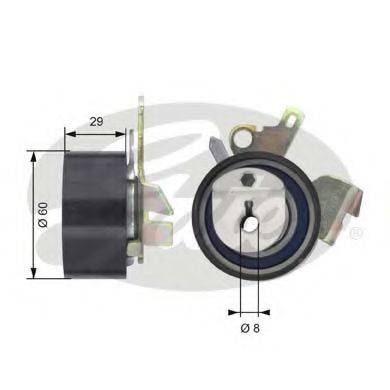 GATES T43074 Натяжний ролик, ремінь ГРМ