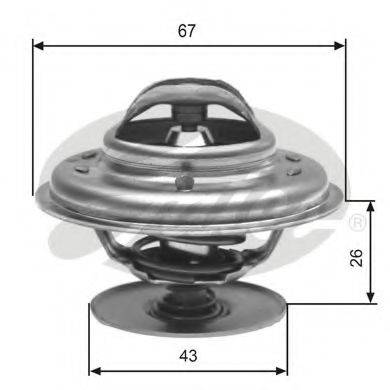 GATES TH13480G1 Термостат, охолоджуюча рідина