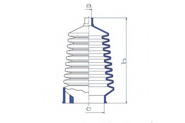 DA SILVA K5102 Пильовик, рульове управління