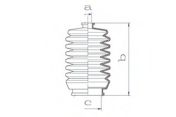 DA SILVA K5163 Пильовик, рульове управління