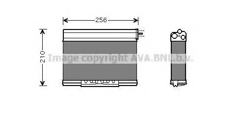 PRASCO BW6261 Теплообмінник, опалення салону