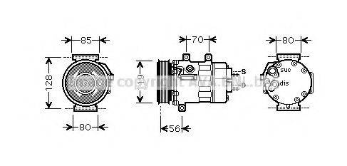 PRASCO CNK253 Компресор, кондиціонер