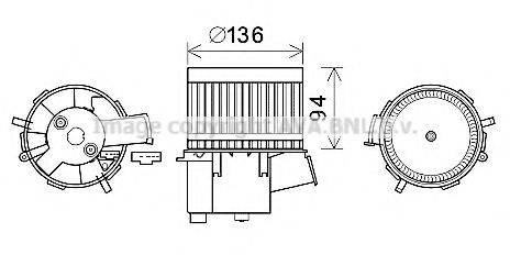 PRASCO FT8435 Електродвигун, вентиляція салону